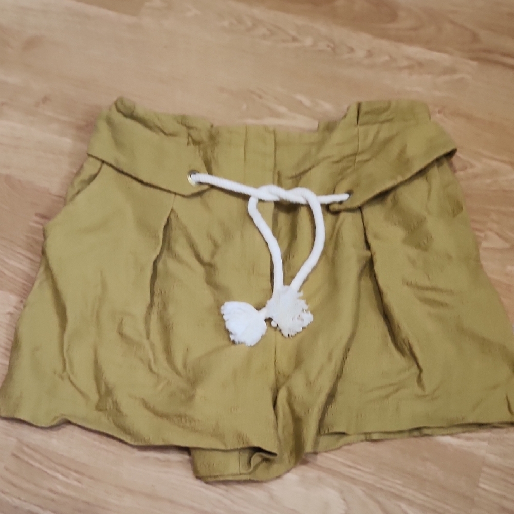 Women's Tan Shorts with Drawstring